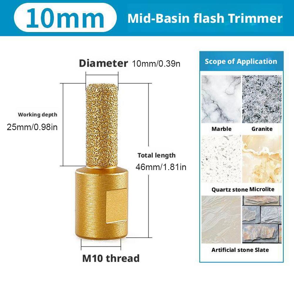 6/10/15mm Burr Rotary Tool Grinding Attachment For Angle Grinder Hard Materials Finishing Grinder Repair Tool