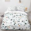 Black Gold Metallic Marble Duvet Cover Set Queen/King/Full/Twin Size Foil Print Glitter Bedding Set for Teen Boy Girls Men Women