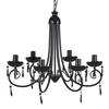 Lustre en cristal plafonnier 6 feux lampe luminaire 240689