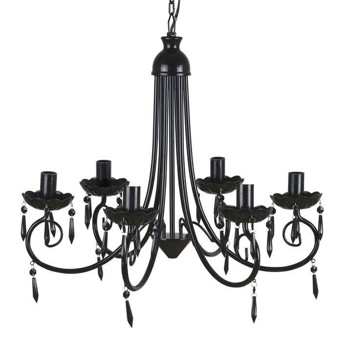 Lustre en cristal plafonnier 6 feux lampe luminaire 240689