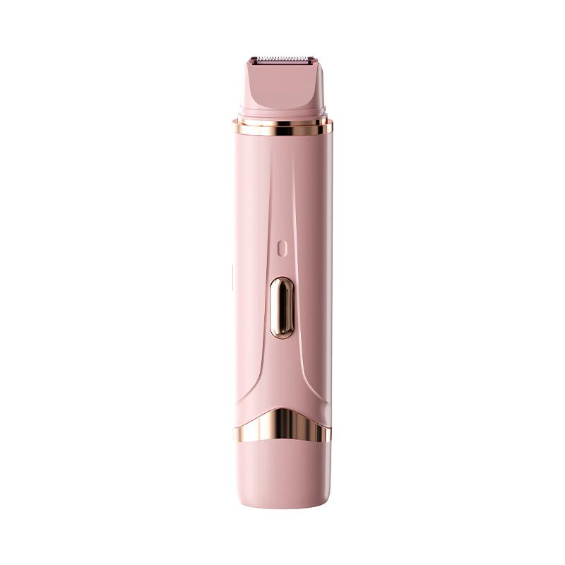 

HOMEFISH 2in1 Electric Razor for Women Painless Hair Removal Rechargeable Body Mustache Epilator Shaver рожевий