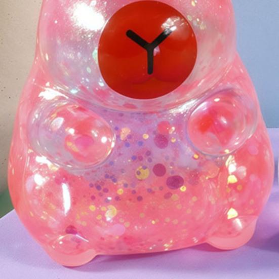 1/4ks Kapybara Cukrová Antistresová Míčová Úleva od Úzkosti Třpytivá Kapybara Mačkací Hračka Pružná Pomalé Vzestupné Relaxační Průhledná Kapybara Stlačovací Fidget Hračka