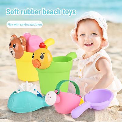 Kids Beach Sand Toy Set Baby Playing Water Toys Outdoor Summer Large Sand Shovel Beach Bucket Digging Tool Water Play Party Toys