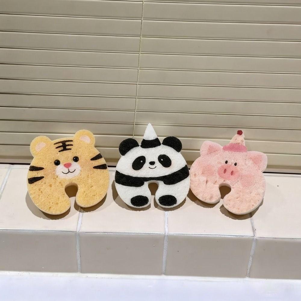 Absorbent U-Shaped Groove Sponge Quick-dry Pot Scrubber Sponge Kitchen Cleaning