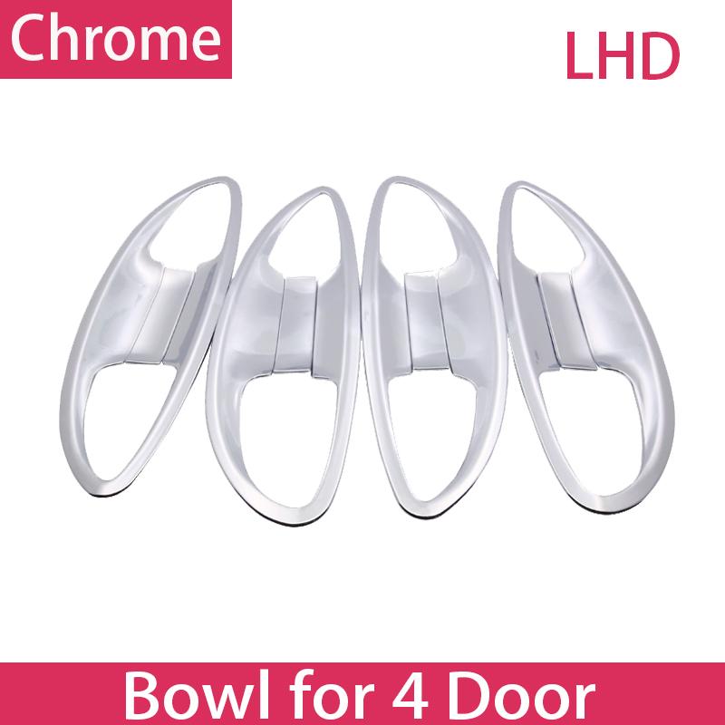 For Toyota Corolla E170 2014~ 2015 2016 2017 2018 Styling Stickers Left Drive Chrome Door Handle Cover Refit Car