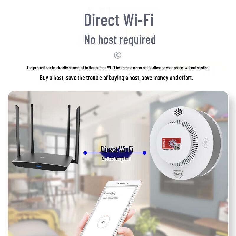 LFang WiFi Smart Smoke Detector