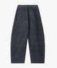 Gilyeong Denim Corduroy Barrel Pants_Navy