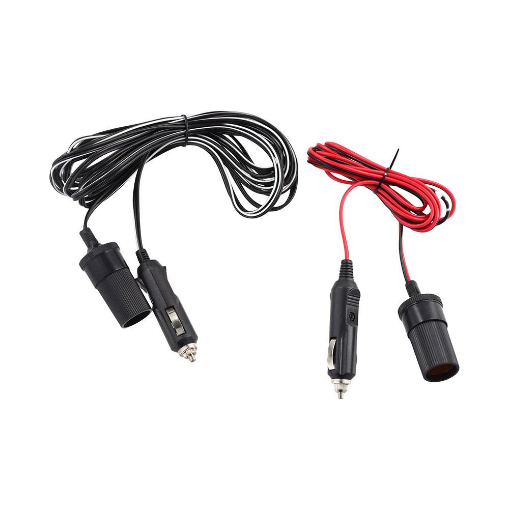 12V 5A Przewód przedłużający gniazdo zapalniczki samochodowej 2/5 metrów Wtyk męski do gniazda żeńskiego Przewód przedłużający Wnętrze samochodu 2024