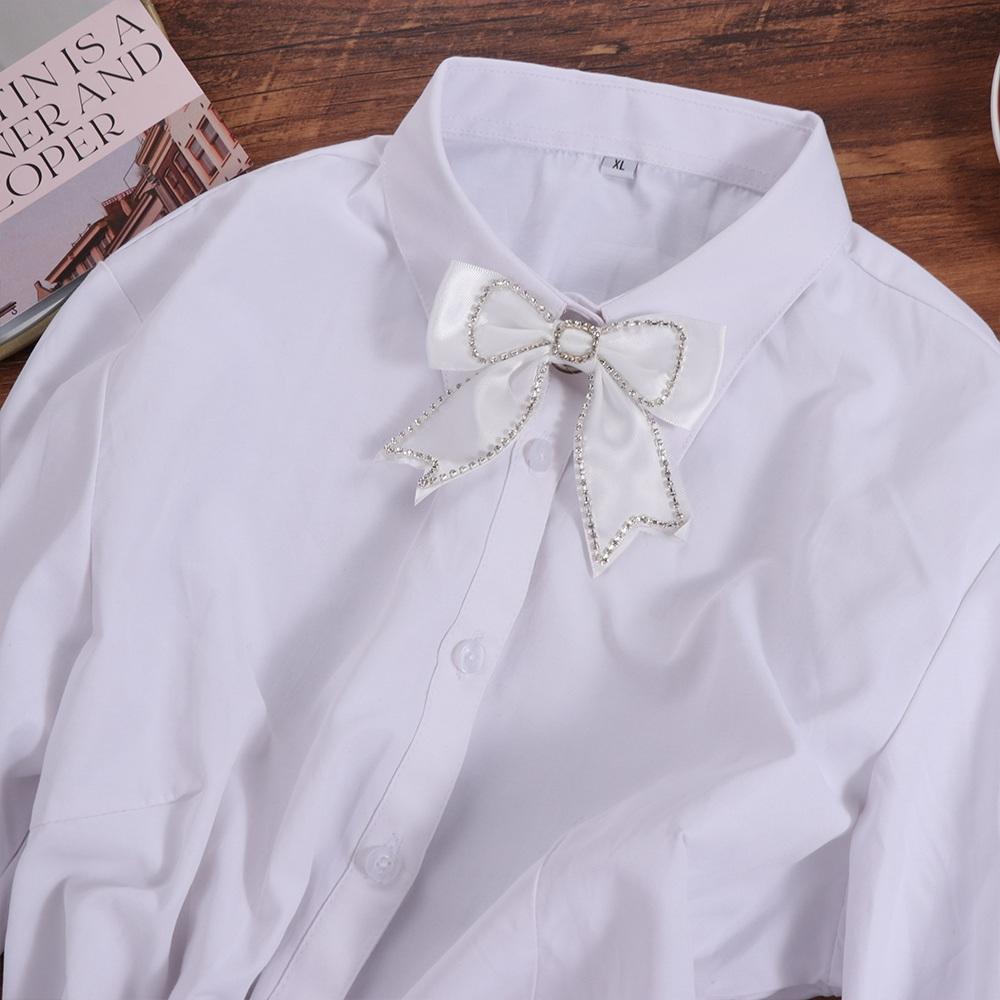 3D Cloth Patch Rhinestone Cloth Applique Clothes Accessory Bow Patch  Women
