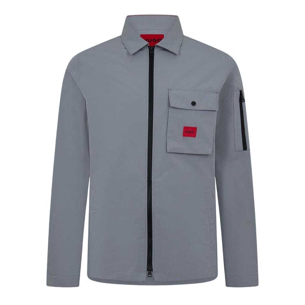 Hugo Mens Logo Cotton Overshirt