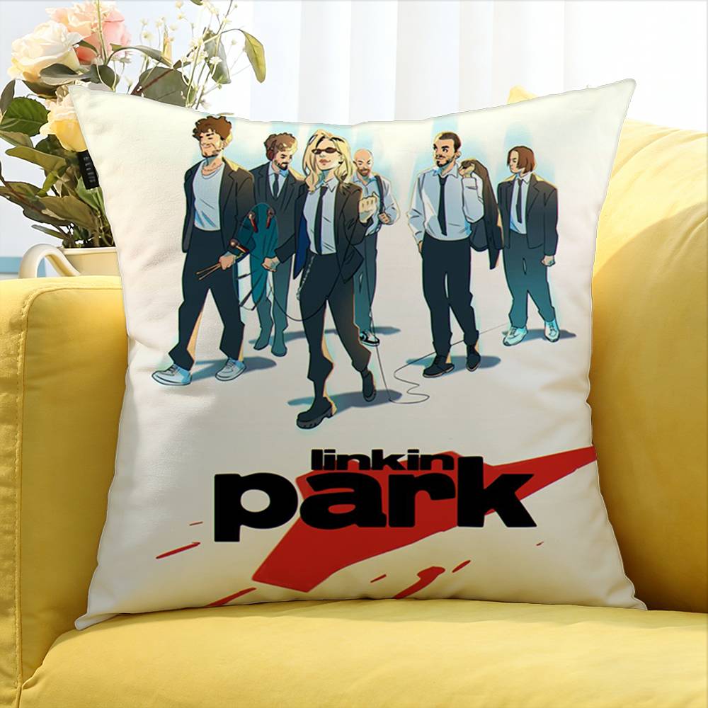 L-Linkin-S-Parks Cartoon Various Sizes Square Pillow Case For Car Home Bedchamber Decor