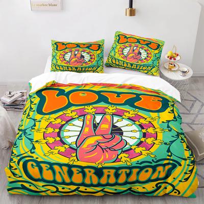 Retro Abstract King Queen Duvet Cover Colorful Vintage Style Bedding Set For Teens Adult Modern Art 2/3pcs Polyester Quilt Cover