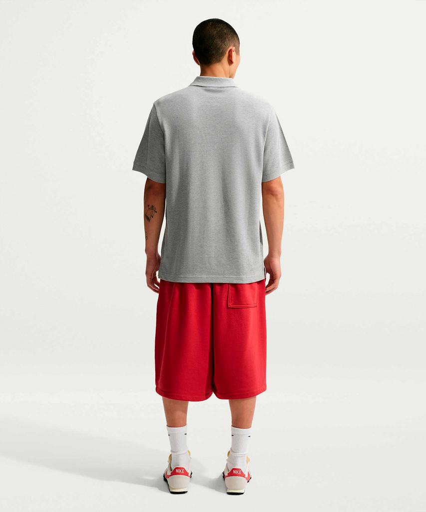 Nike Club Short Sleeve Polo Shirt M - Dark Grey Heather: University Red / Fn3895-064