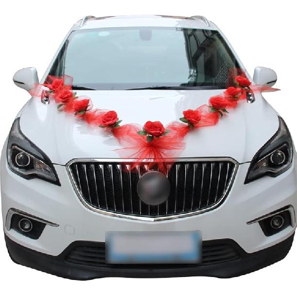 

Свадебная машина украшение на капот искусственные цветы ленты банты цветочные для украшения свадебной машины аксессуары для вечеринок свадебные принадлежности красный