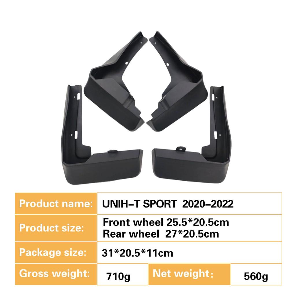 Changan UNI-T SPORT 2020-2022 Mud Flaps for Cross-Border Trade
