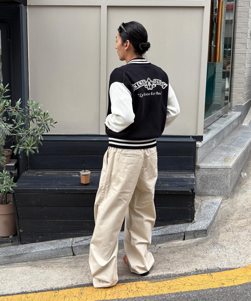 Kenzo Men'S Pre-Collection Kenzo Paris Emblem Zip-Up Cardigan_ K263Amg101Bkx