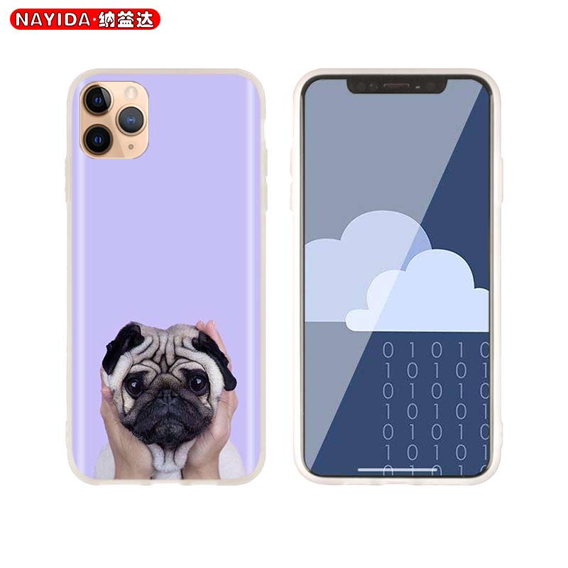 Husa din silicon moale pentru iPhone 13 11 12 Pro X XS Max XR 6 6S 7 8 Plus SE Mini Husa Cute Pug Dog