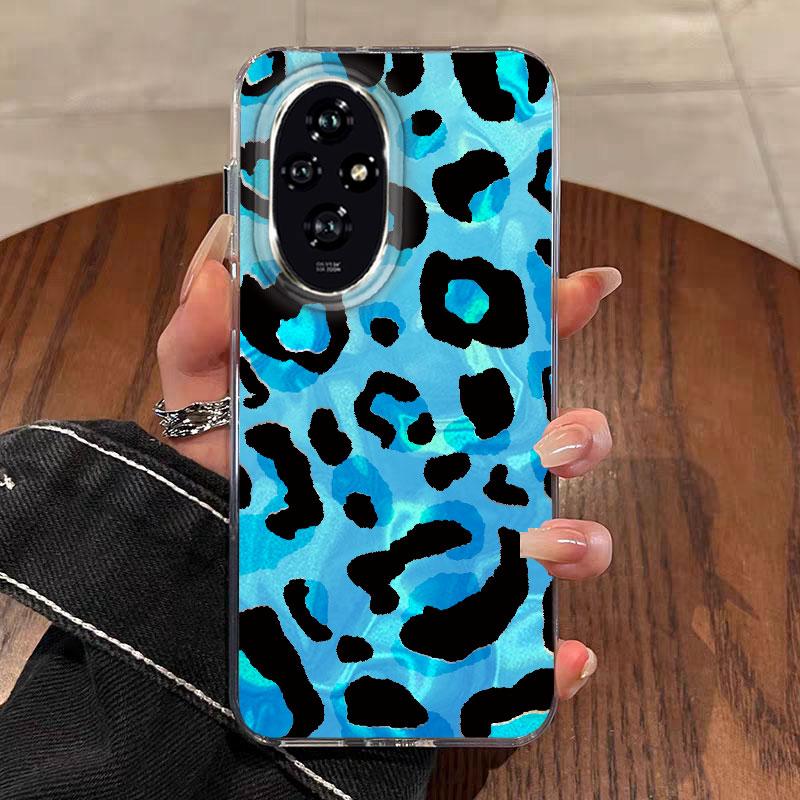 For Honor 400 Lite 200 Pro 200 Lite 5G Phone Cover Cartoon Cat Leopard Print Patterns Fashion Soft TPU Bumper For Honor 400 Lite