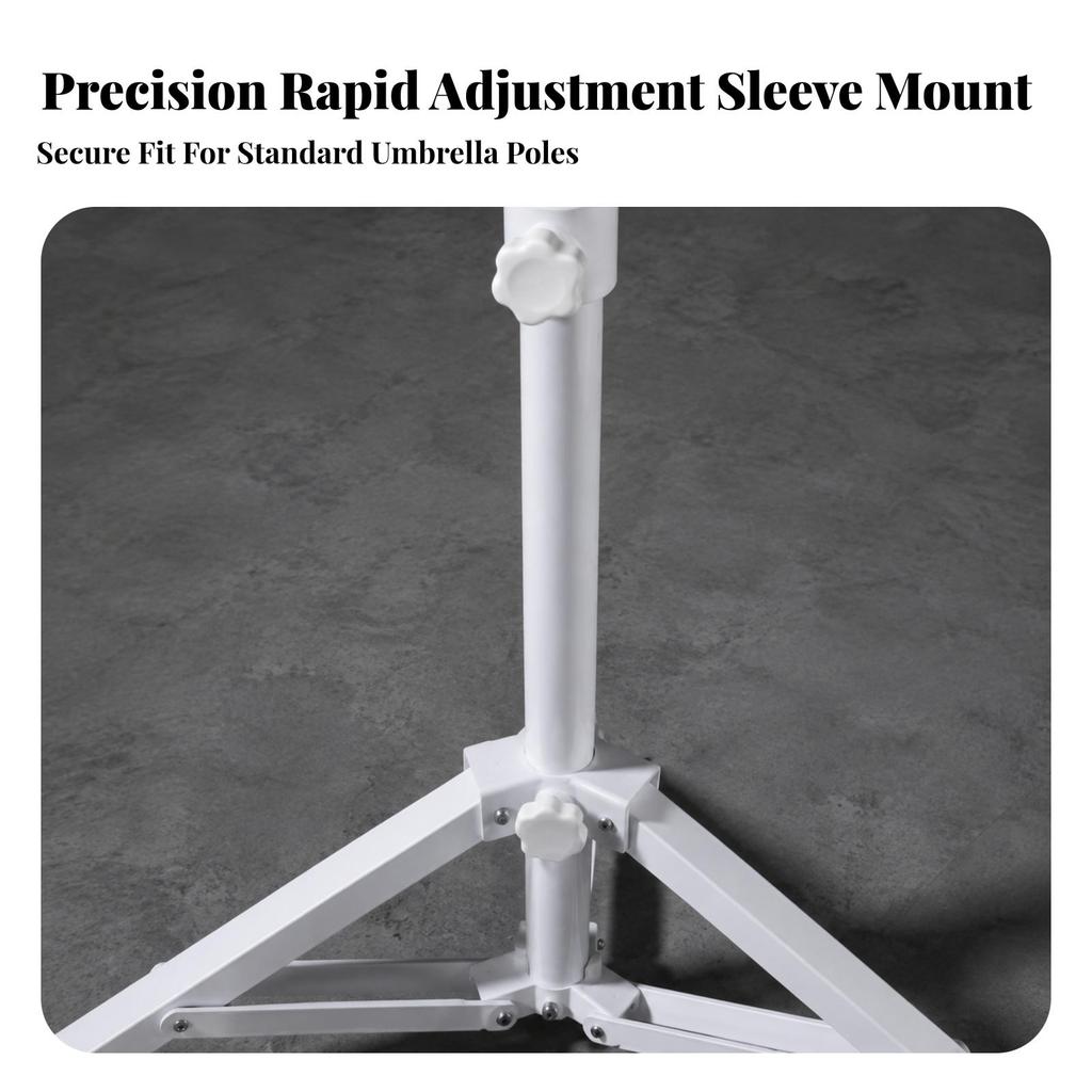 Fishing Umbrella Base Stable Triangular Stand Heavy-Duty for Beach
