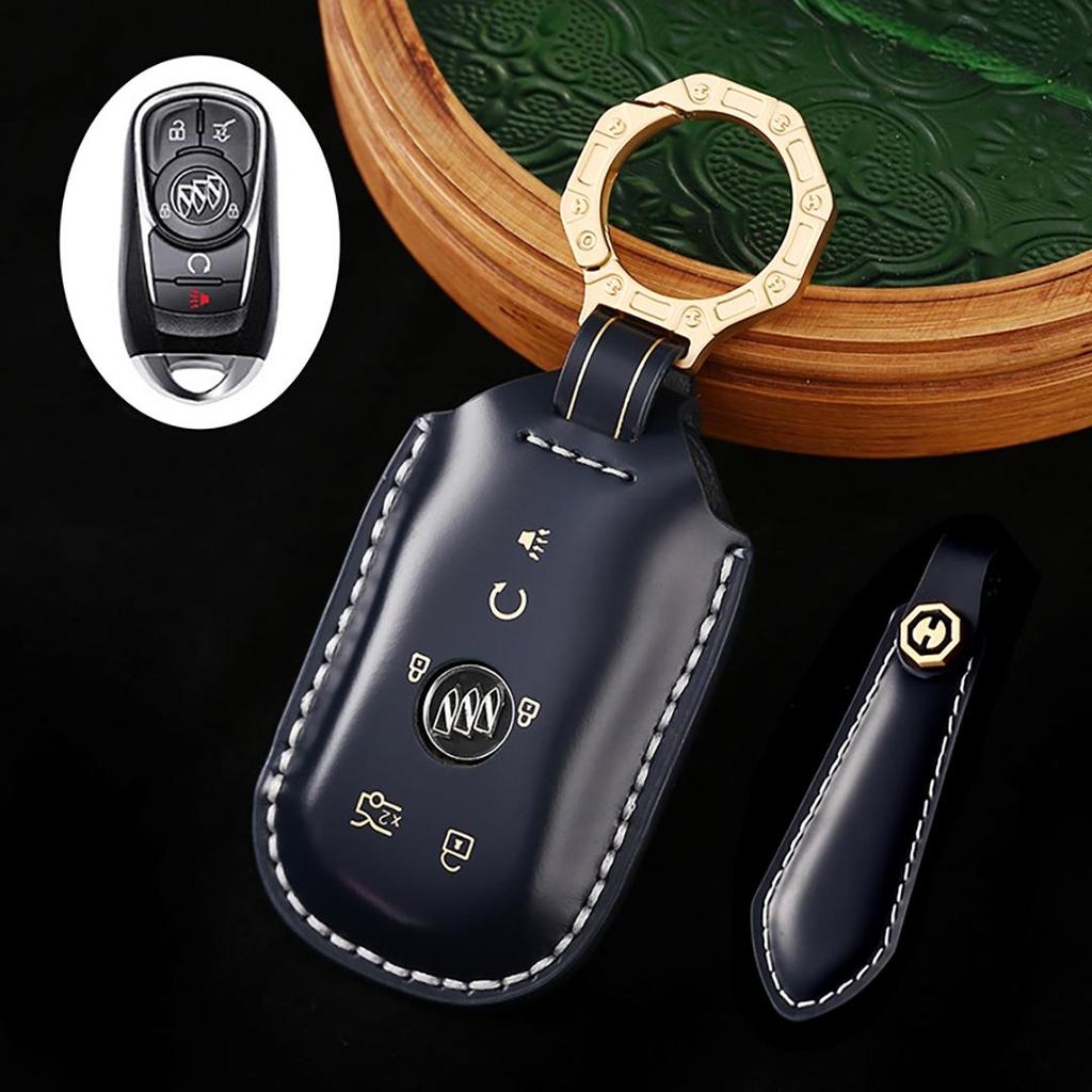 Suitable for Buick Jun Vietnam Cora Gl6gl8 Handmade Cowhide High-End Car Key Cover Keychain