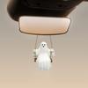 Swing Ghost Garden Statue Cute Resin Ghost Figurine Outdoor Tree Hanging Ornament for Porch Garden Lawn Yard Decor
