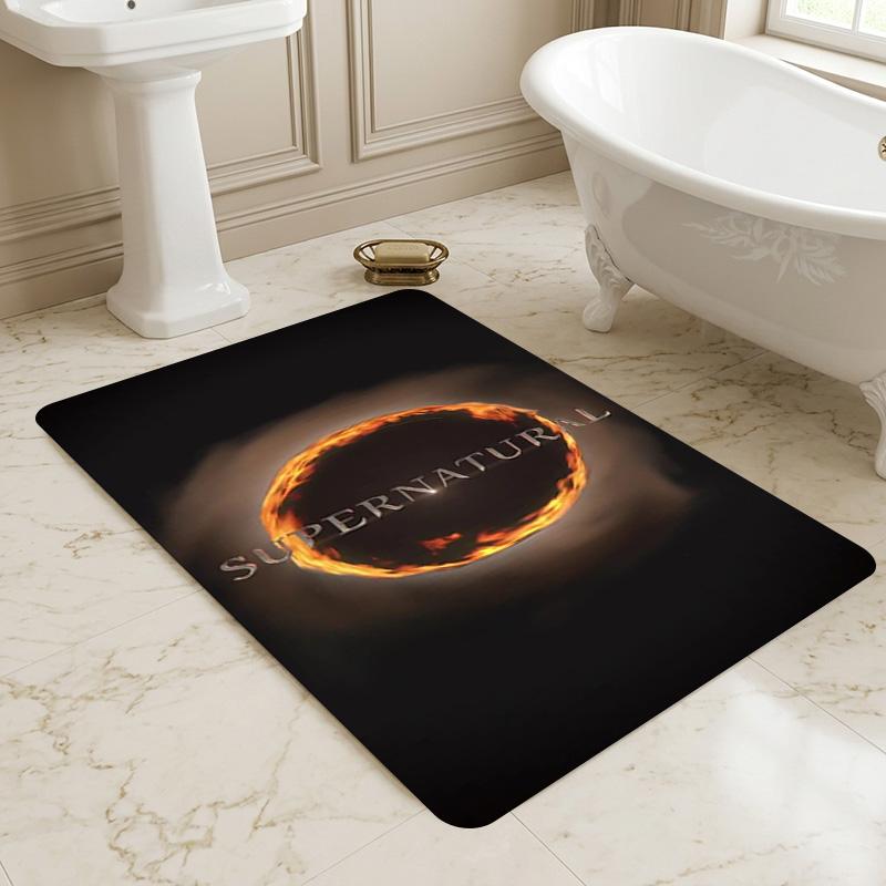 Supernatural Fire Living Room Nonslip Area Rug Soft Carpet For Bedroom Game Playroom Sofa Office Home Decor Doormat Christmas Gift C922149