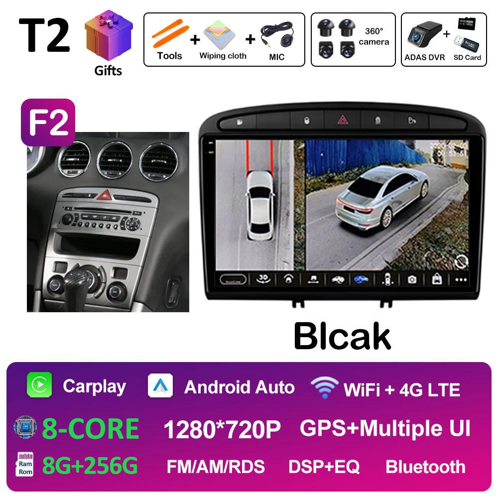 9 Inch Android Auto Car Video For Peugeot 408 308 308SW Radio Player Wireless Carplay DSP Stereo Autoradio QLED IPS Screen WIFI