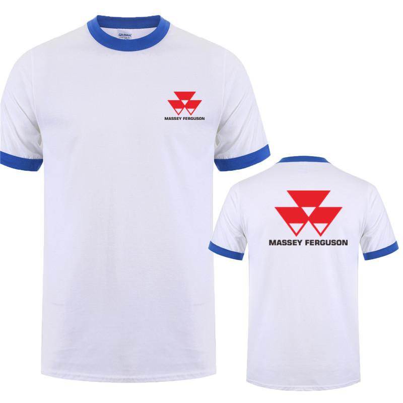 Massey Ferguson T Shirt Tops New Fashion Short Sleeve Massey Ferguson Tractor Agriculture Logo Tshirts Tees Tshirts Lh074