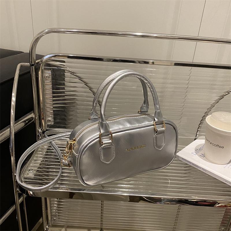 Premium Textur Pendler Damen Tasche Frühling und Sommer neu tragbare Bowlingtasche trendige Mode Schulter Umhängetasche