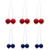 6pcs Ladder Ball Ladder Toss Balls Ladder Ball Toss Game Replacement Bolo Balls for Various Ages White Rope