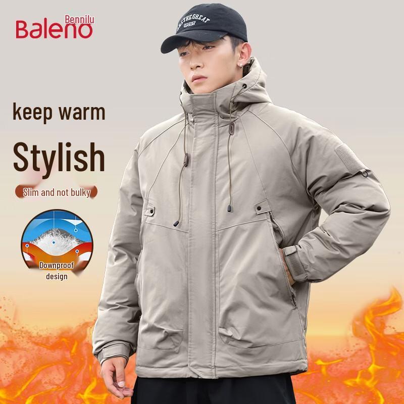 Baleno Men's Hooded Workwear Padded Jacket