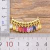 Hot Sale CZ Rainbow Necklace Stone for Woman Multicolored Necklace Pendants Fashion Colorful Long Chain Necklace Jewelry