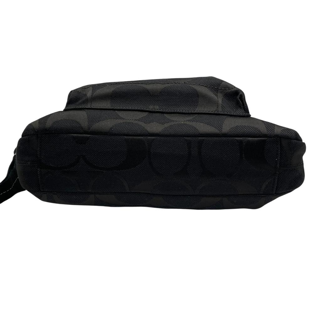 Used COACHShoulder Bag Black canvas/Patent Leather Women