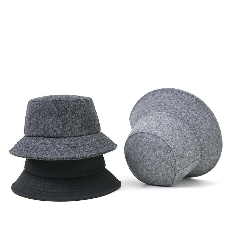 Winter new warm fisherman hat trend men's and women's fashion high-quality wool blended outdoor travel hiking sports basin hat