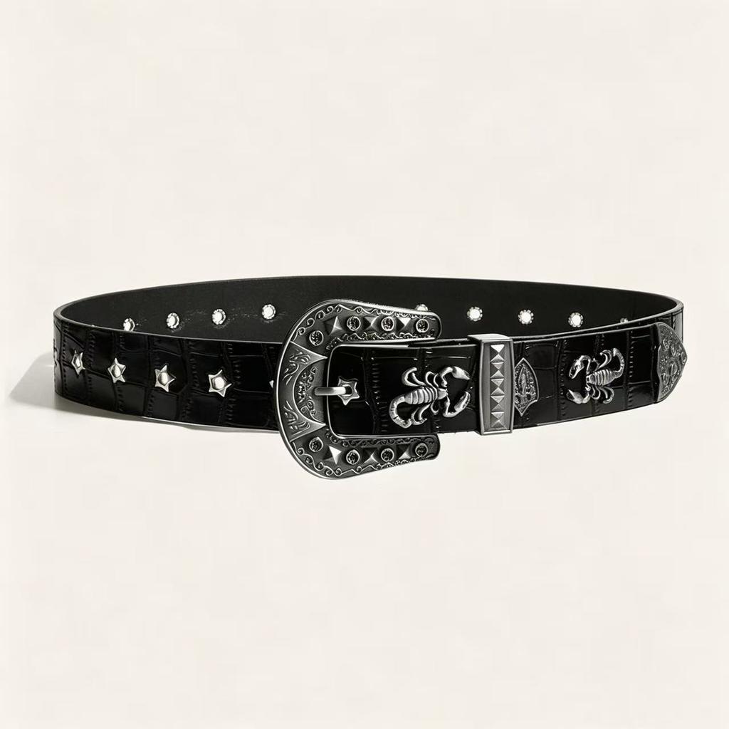 PU Leather Belt Ladies Fashion Belts for Women Luxury Designer Brand Youth Punk Needle Buckle Casual Pants PersonalityJeans Belt