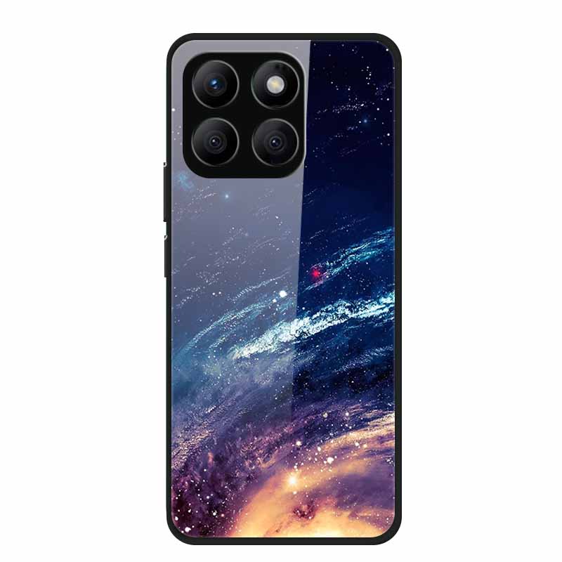 Glass Hard Back Cover For Honor X8C X8B X8 4G 5G Honor 400 Smart Phone Case Soft TPU Bumper Tempered Glass Case Coque Funda Capa