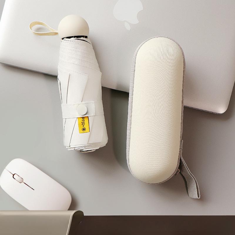 Mini Capsule Umbrella Light Sunny Rainy Umbrella Women Anti-UV Sunshade Pocket Sunscreen Umbrella Portable Paraguas