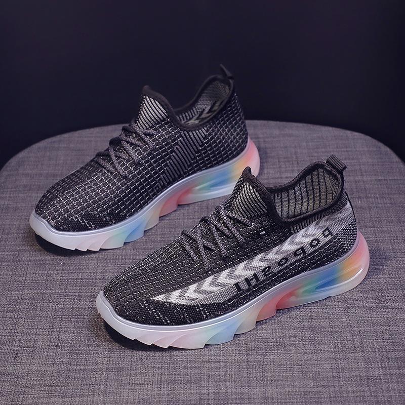 Autumn fly-woven women's shoes sports shoes versatile fashion sole casual shoes