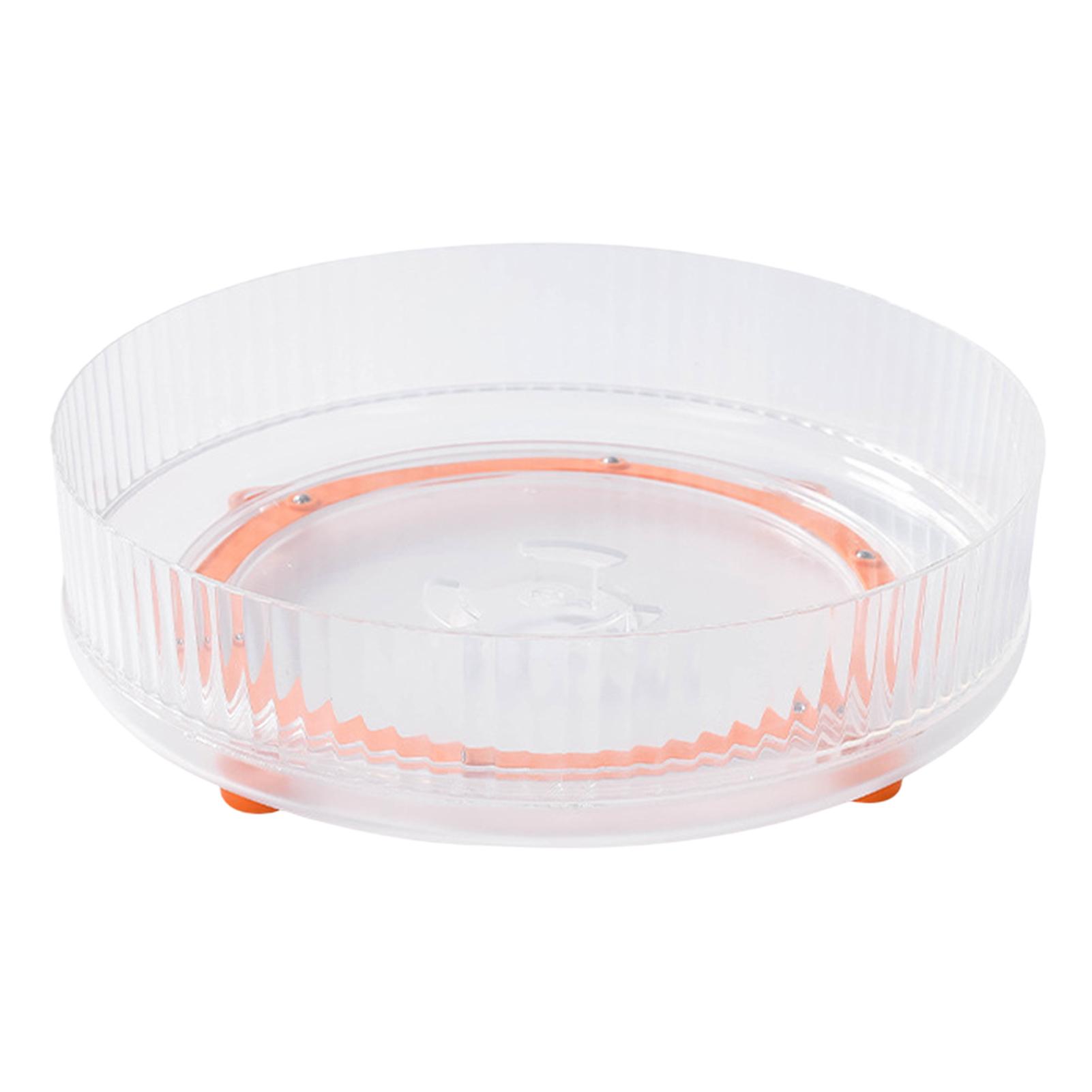 360° Rotating Tray Large Capacity Cosmetic Storage Box Home Storage Tool
