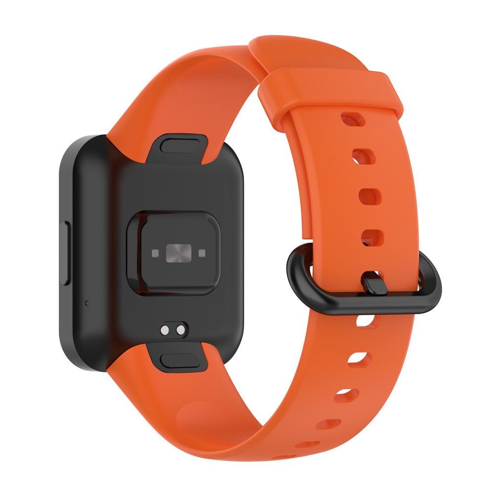 For Redmi Watch 2 Lite Silicone Strap+Case Watchband With Black/Same Color Buckle Wristband and Transparent Watch Shell