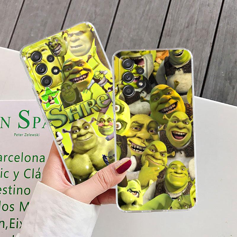 Clear Case For Samsung Galaxy A57 A37 A56 A36 Cases A55 A54 A35 A26 A07 A17 A16 A06 A34 A15 Cover Cartoon Shreks Art Funny Movie