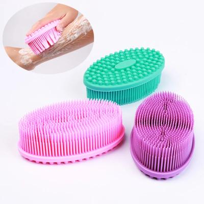 Silicone Shampoo Head Scalp Massage Brush Body Hair Washing Comb Bath SPA Shower