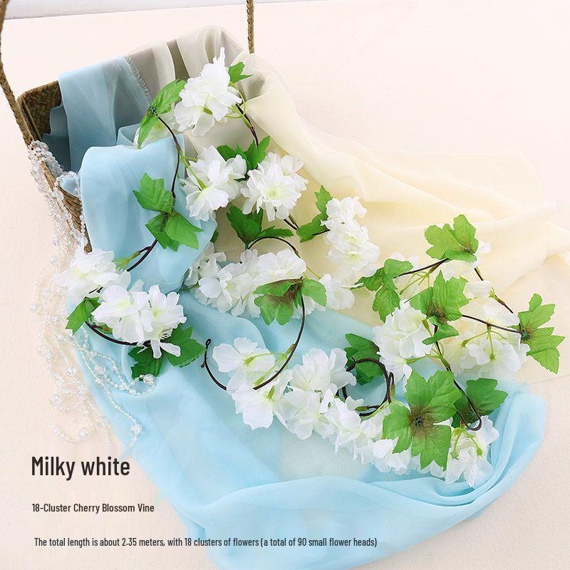 Cherry Blossom Vine Wall Hanging for Outdoor and Indoor Ceiling Decor