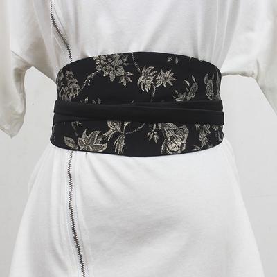 Heavy Embroider Silks and Satins Girdle, Women's Ethnic Embroidered Elastic Waistband, Palace Style Girdle