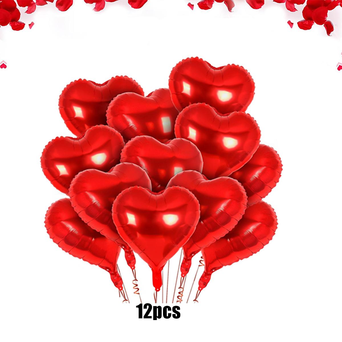 

Набор воздушных шаров в форме красных сердец, подходящий для Дня святого Валентина, свадьбы, Дня матери, романтического оформления вечеринки. Other