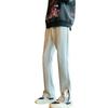 Cleanfit black sweatpants men's autumn and winter American high street pants zipper pants trendy brand slim-fit sports straight-leg pants