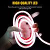 1Pc 1.8m/5.9ft Flexible Car Hood LED Meteor Strip Lights White Yellow Dynamic Scan Start Up Hoodbeam Kit For SUVs Trucks Vans