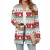 Women's Christmas Printed Lightweight Cardigan Long Sleeved Casual Loose Thin Fit With Pockets Cardigan Jacket