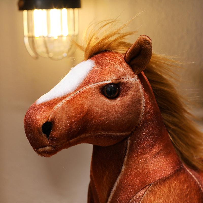 Cute Pony Plush Doll - Simulation Blood-Sweat Horse Birthday Gift for Girls