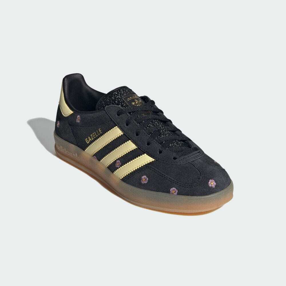 IF4490 adidas Originals Gazelle Indoor Core Black Almost Yellow Silver (Women s) 12W